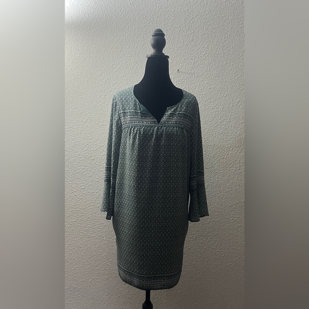 Madewell Green Patterned Dress